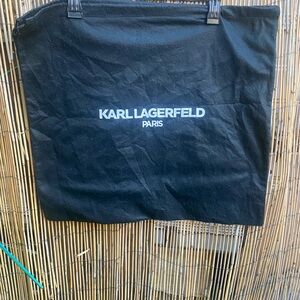 Karl Lagerfeld Black Canvas Dust Bag